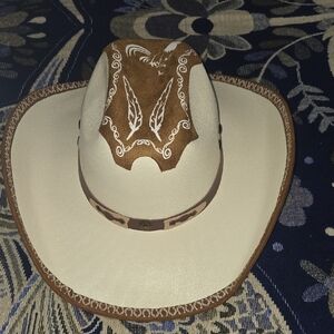 Brown and Cream Cowboy Hat